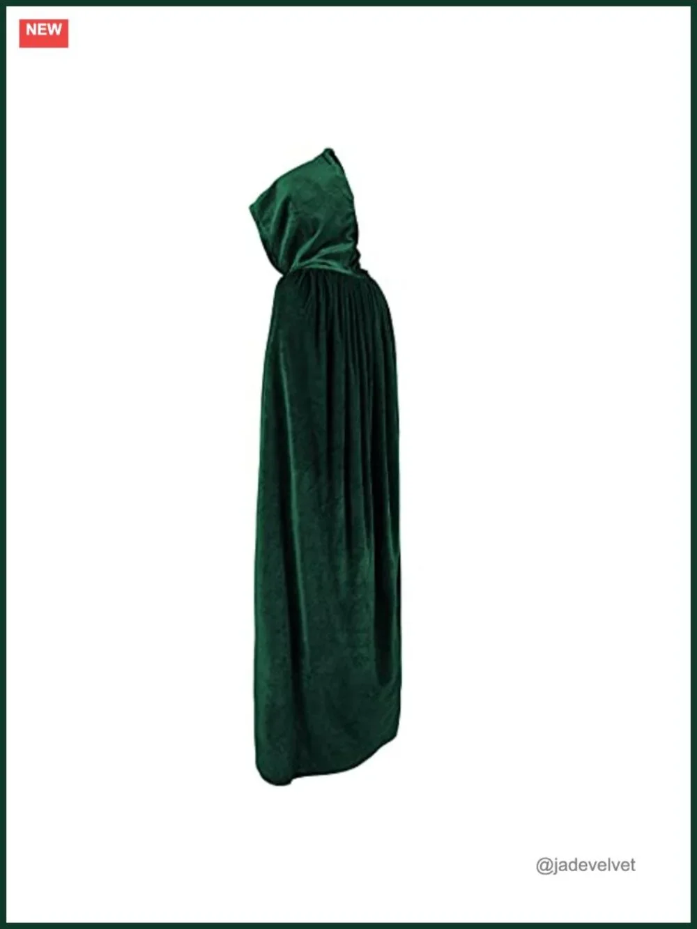 Unisex Hooded Velvet Cloak Robe Cape Halloween Cosplay Costume
